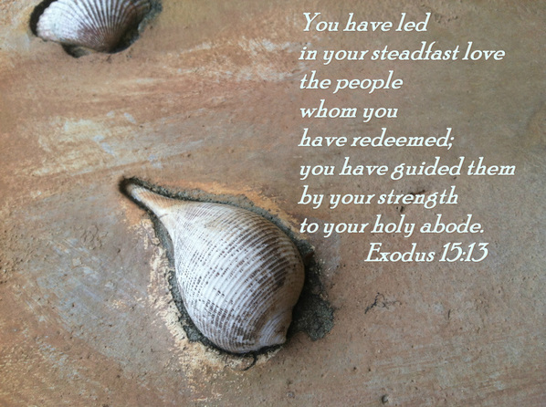 You have led in your steadfast love the people whom you have redeemed;     you have guided them by your strength to your holy abode. Exodus 15:13