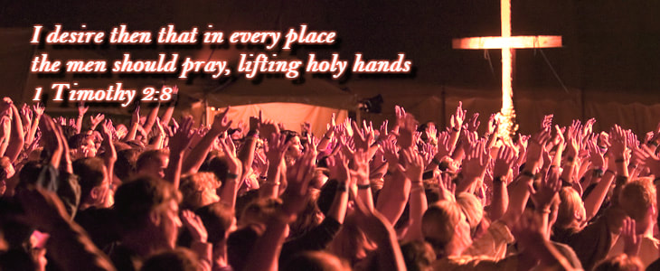 I desire then that in every place the men should pray, lifting holy hands 1 Timothy 2:8